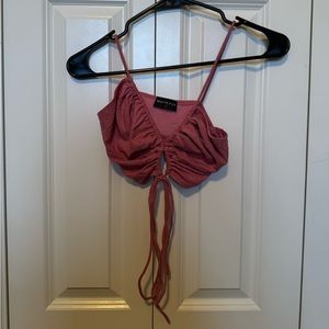 White Fox Boutique Pink Top Size S